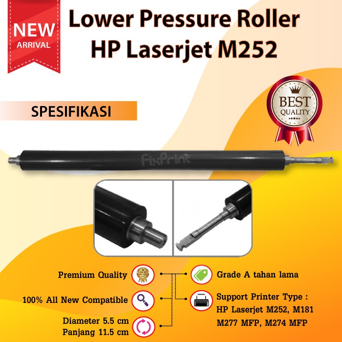 Lower Pressure Roller Printer HP Laserjet M252 M181 M277 MFP M274 New