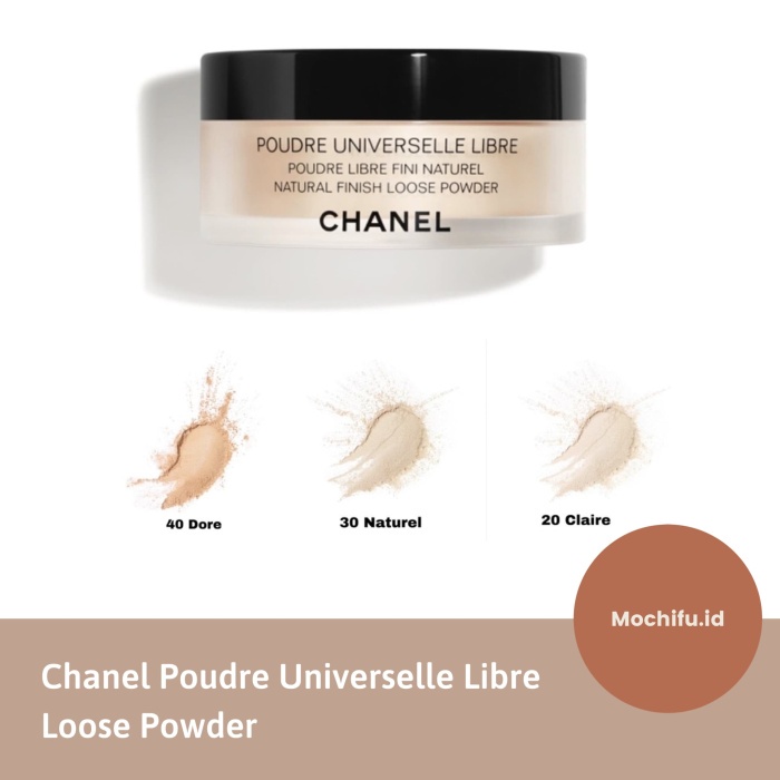 COD Chanel loose powder full size translucent bedak tabur poudre import sg - Dore #40