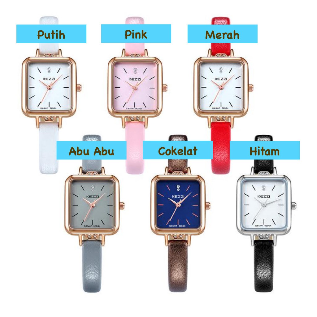 Kezzi Korea 1864 Pink - Jam Tangan Fashion Wanita - Model Analog