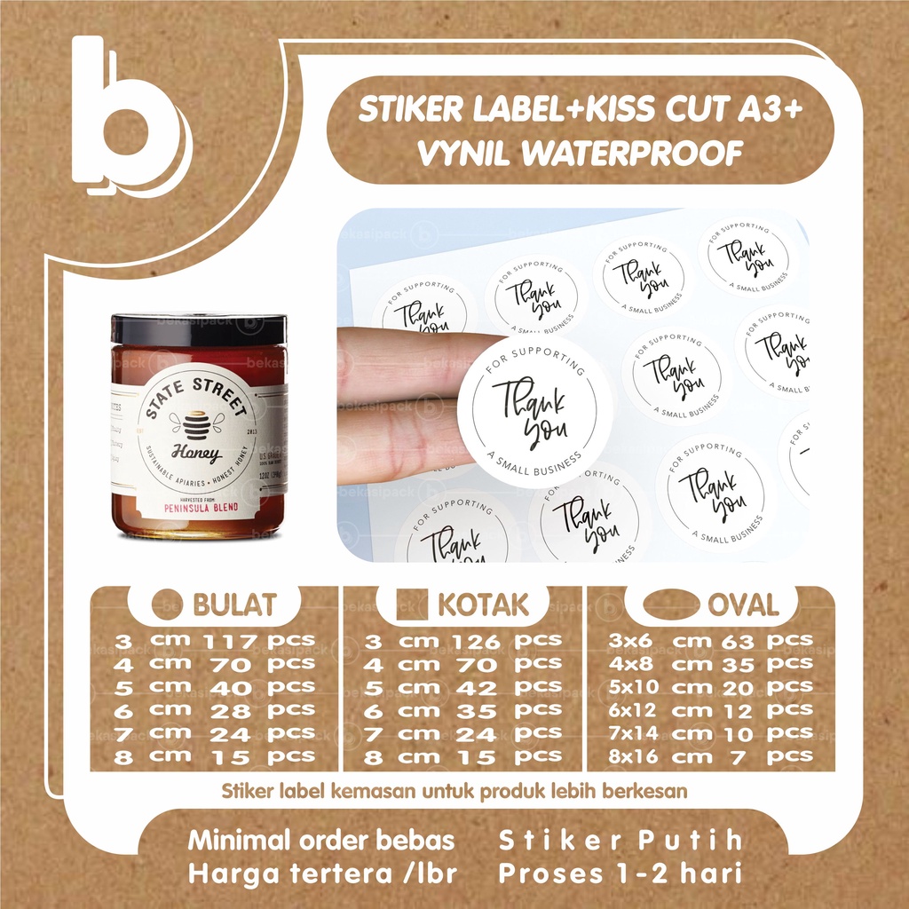 

Stiker Label Produk Vynil I SLPV00208