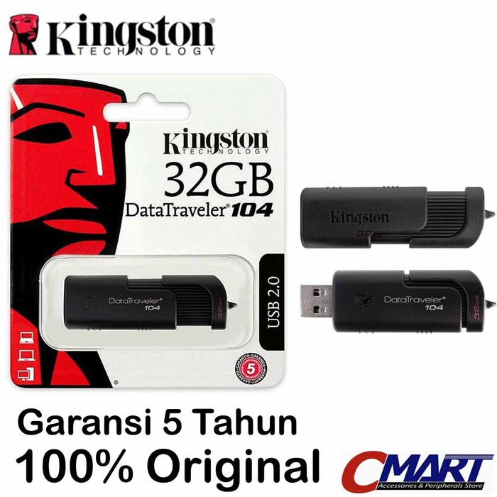 Flashdisk Kingston 32GB USB 2.0 DT104 FlasDisk - KGS-DT104/32GB