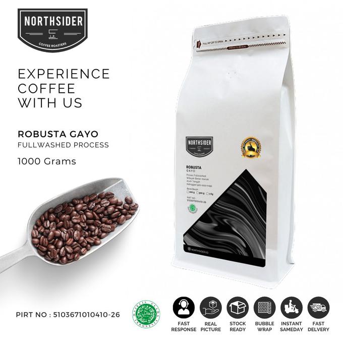 

Big Sale BIJI KOPI ROBUSTA GAYO WASHED - 1KG NORTHSIDER COFFEE Big Sale