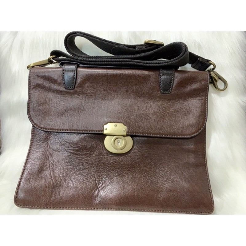 Preloved FSSL Brown Vintage Messanger Bag
