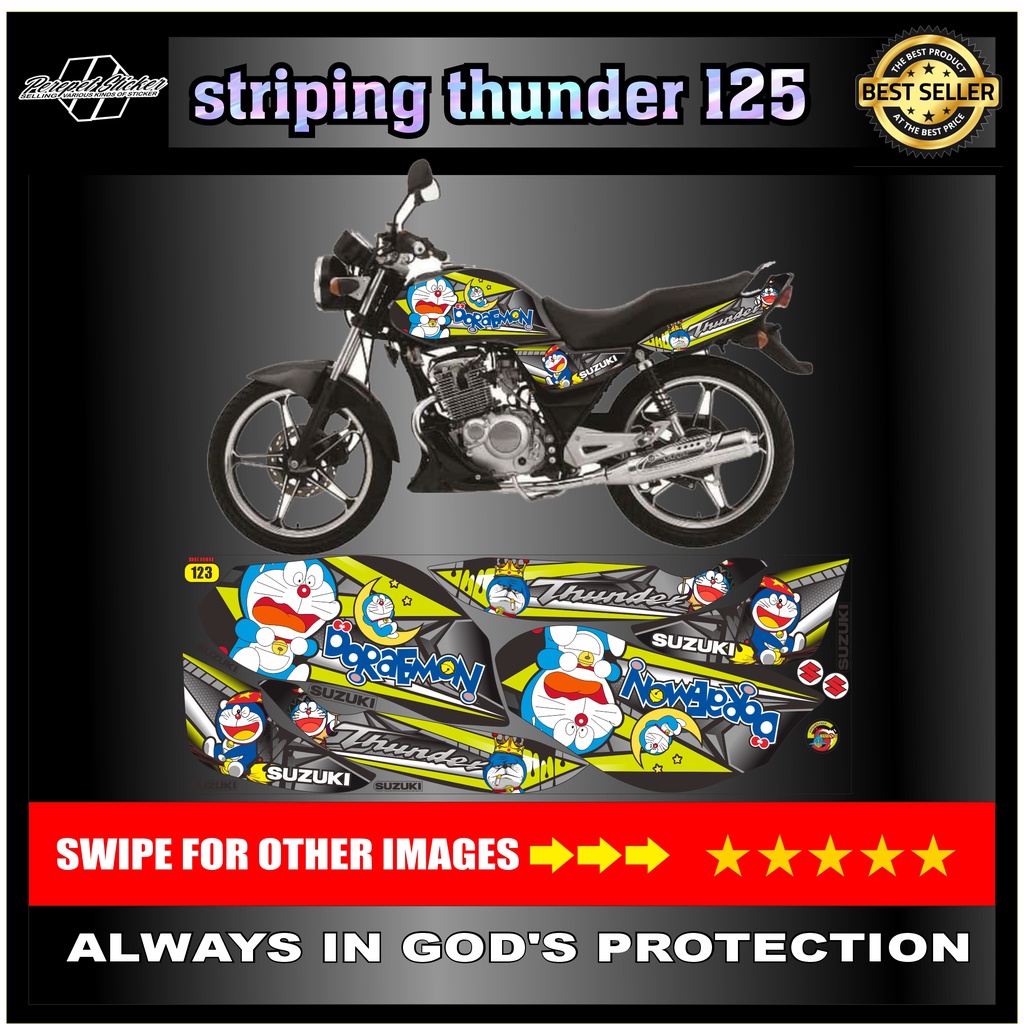 STRIPING thunder/ suzuki / STOCK suzuki thunder / STIKER thunder 125 / STICKER thunder