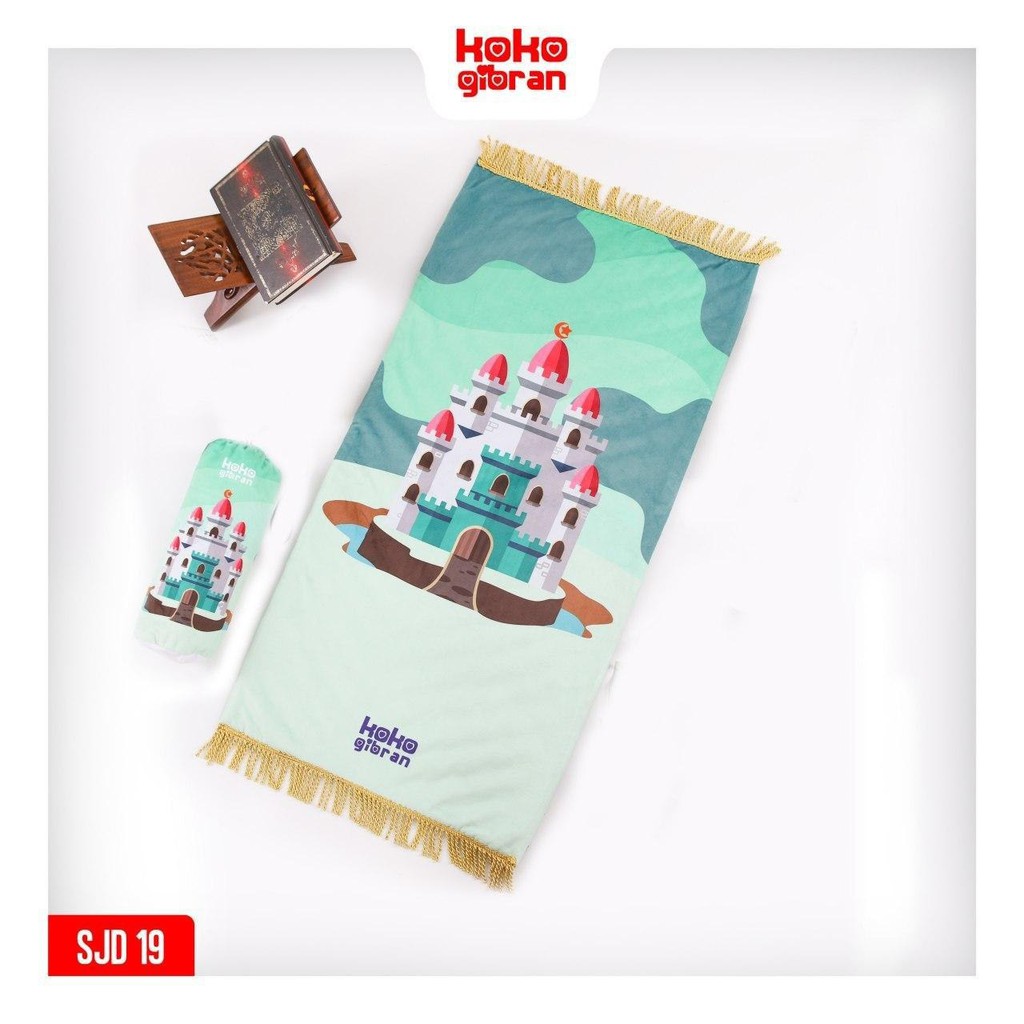 Sajadah Eksklusif Anak / Sajadah Lembut / Sajadah Anak Putih / Sajadah Anak Souvenir / Sajadah Anak 