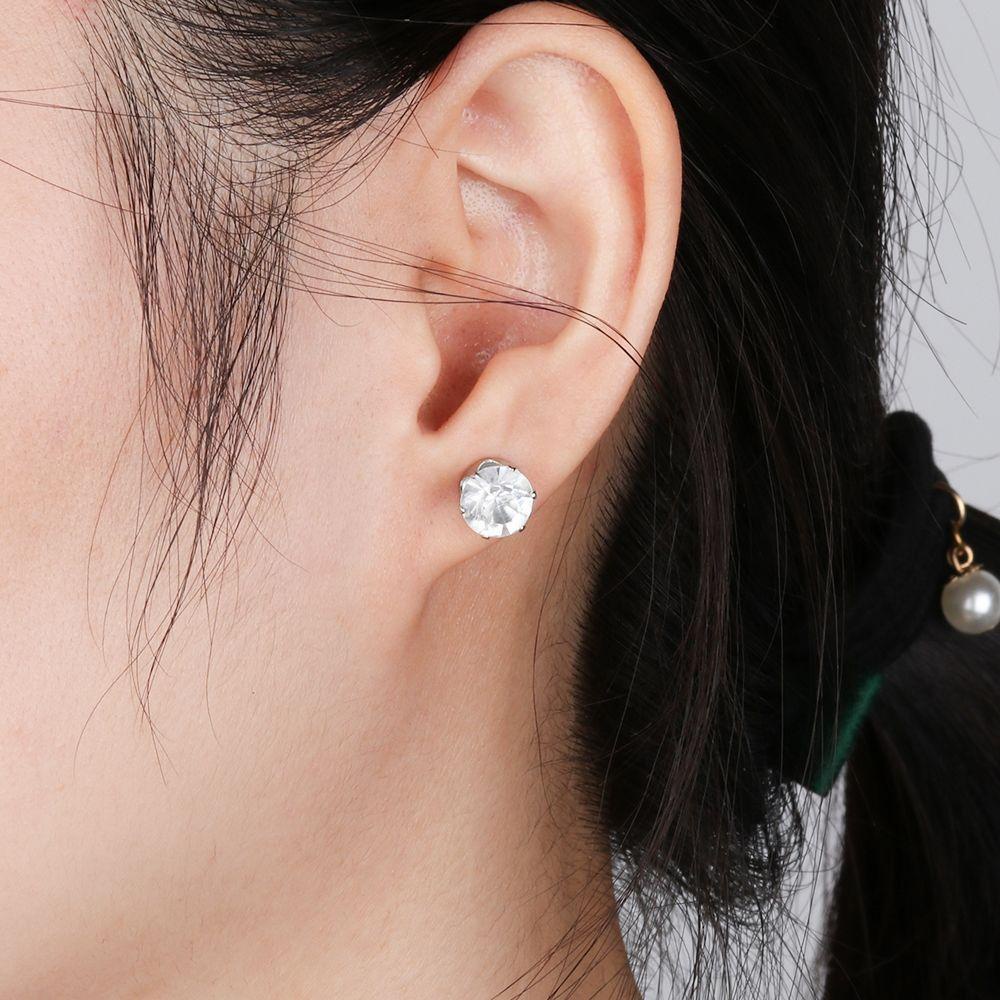 Top 6/12pasang Set Anting Pejantan Indah Wanita Perhiasan Hadiah Zirkon Bulat