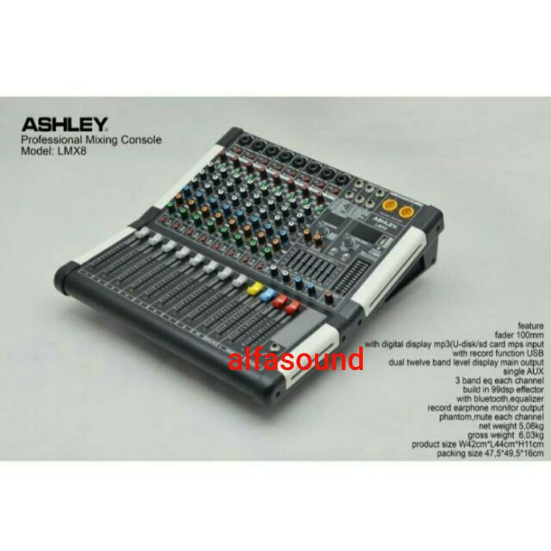 Mixer Audio Ashley LMX 8 Original Garansi Resmi LMX8