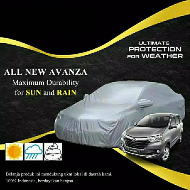 Body Cover Mobil / Sarung Mobil silver coating AVANZA XENIA BRIO CALYA