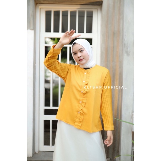 ANFA BLOUSE PLISKET LENGAN