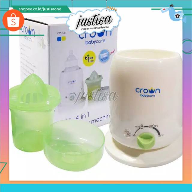 Promo !! CROWN BABY-PEMANAS ASI 4IN1 MACHINE+PERESAN HERUK