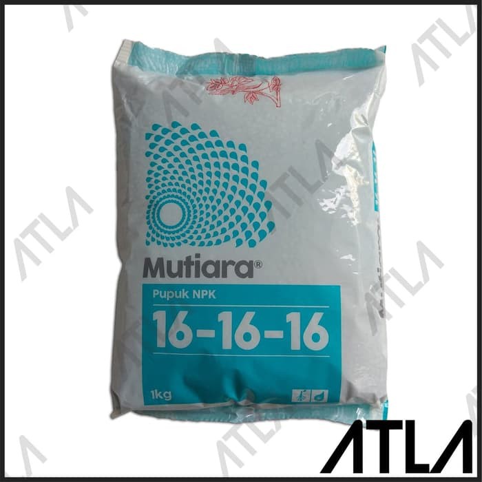 Pupuk NPK Mutiara 161616 Biru 1KG Nutrisi Tanaman Meroke