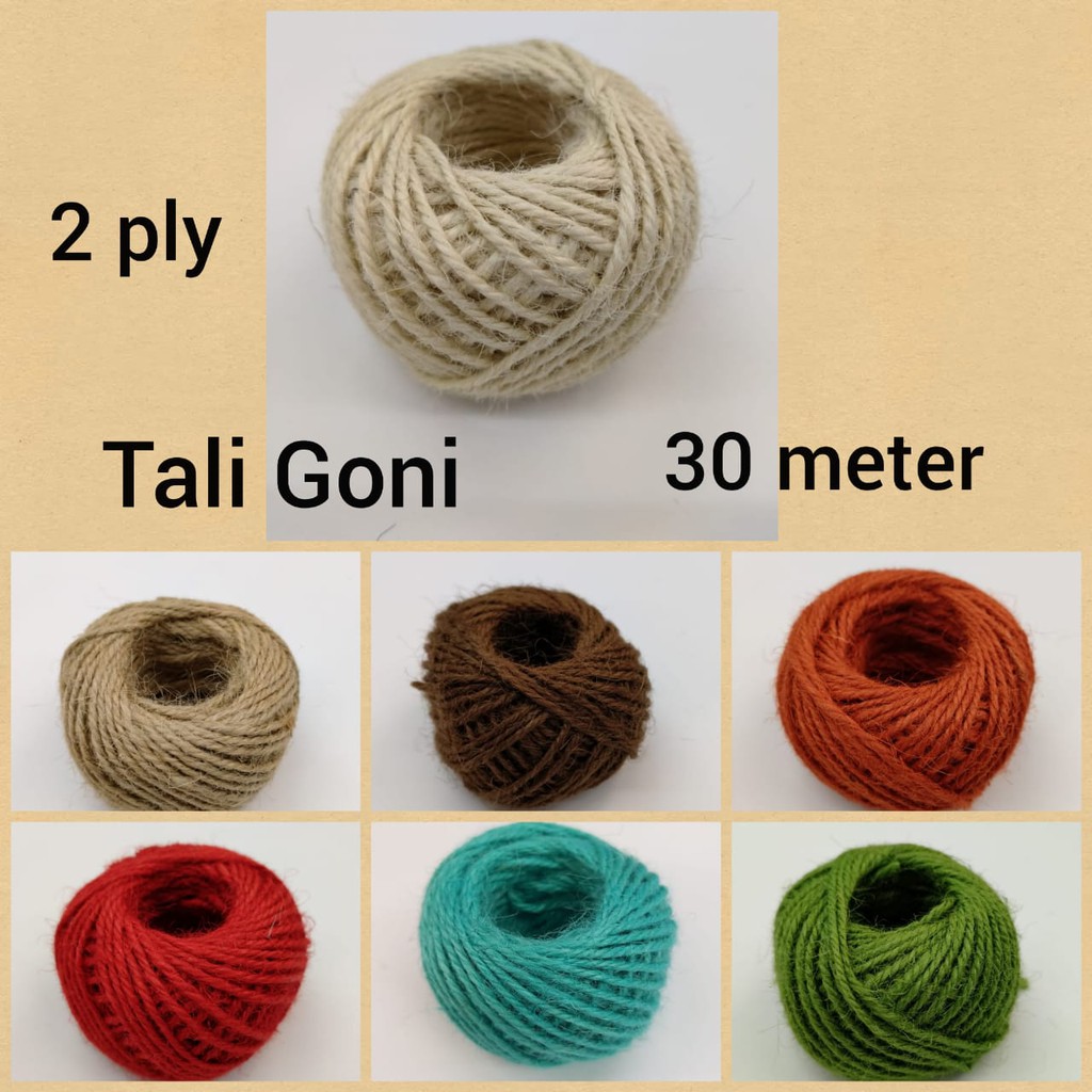 TALI GONI WARNA / BENANG GONI 2 PLY 1 ROLL