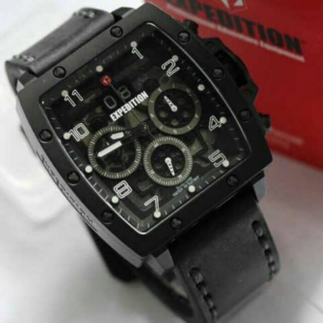 Grosir Jam Tangan Original Expedition E6659 Black Brown Kualitas Original 100% Order Yuk