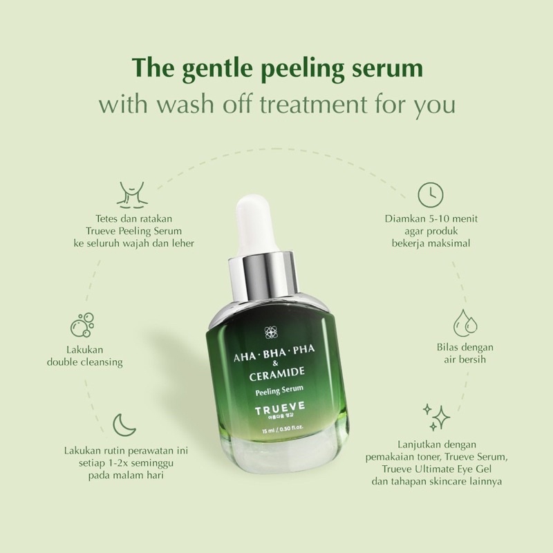 Trueve AHA - BHA - PHA &amp; Ceramide Peeling Serum