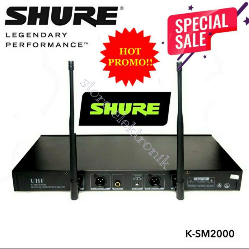 Mic Wireless SHURE KSM 2000 MULTI CHANNEL Mic New Edition Professional