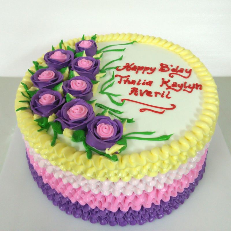 

Kue tart model dewasa/Ombre cake
