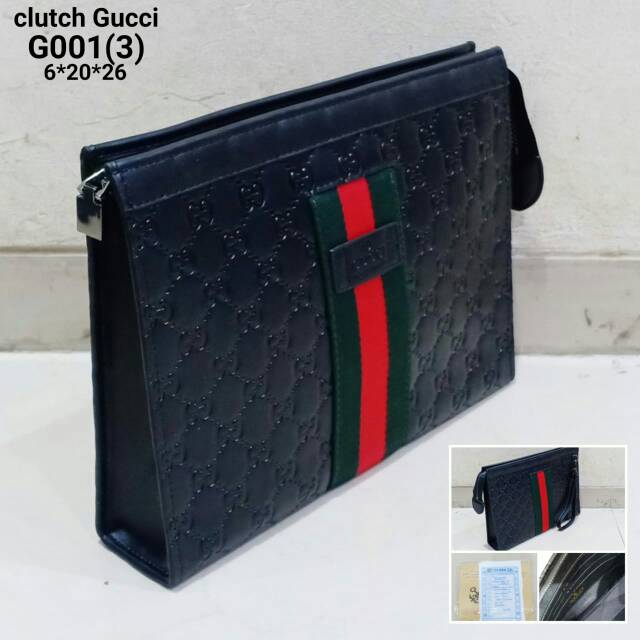 Handbag clucth kulit emboss import 001