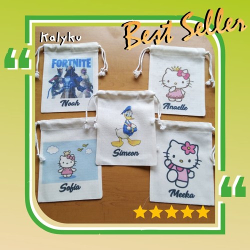 

Pouch Tali 2 Custom Sablon (15cm x 20cm)