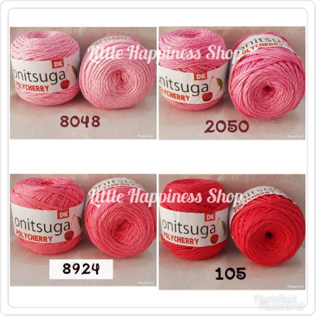 Benang Rajut Polycherry Varian Merah & Pink