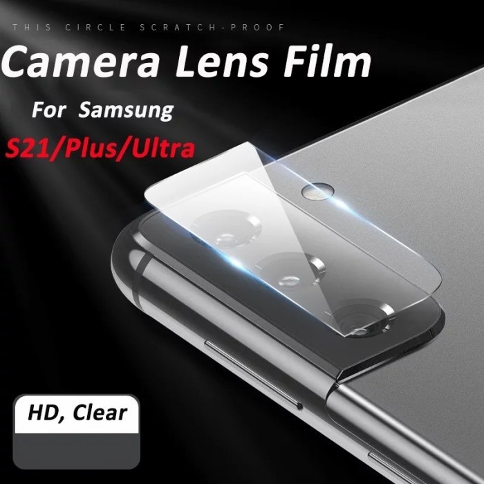 SAMSUNG S21 S21 ULTRA S21+ PLUS Tempered Glass Camera Anti Gores Kamera Bening