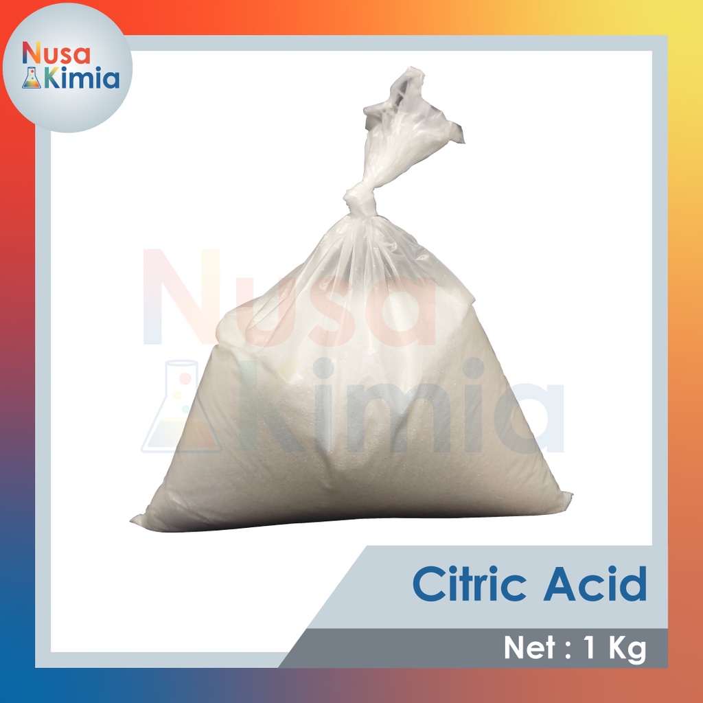 CITRIC Food Grade 1 KG - Asam Sitrun - Citrun Pembersih Pakaian - Pembersih Kerak dan Noda Air