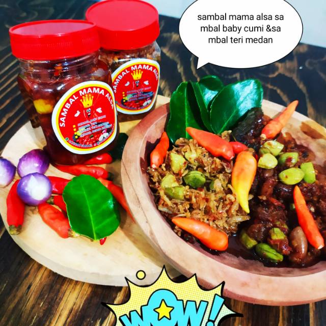 

Sambel baby cumi pete