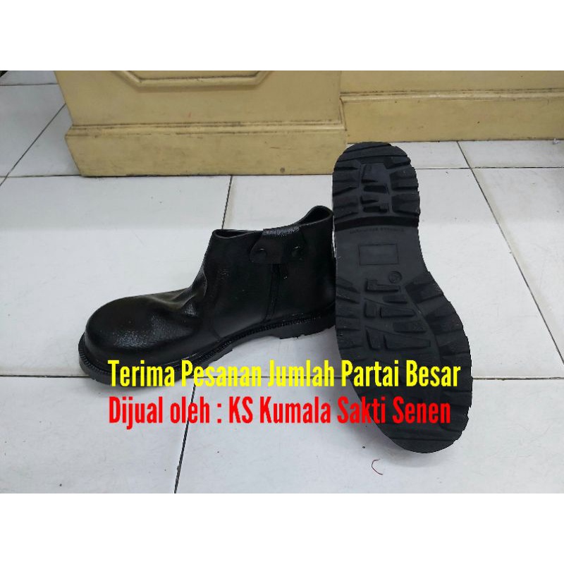 Sepatu PDH Safety Sleting Kulit Jeruk |Rompi Proyek Safety Vest|Helm Proyek|Sepatu PDH PDL Satpam Security|Kacamata Safety