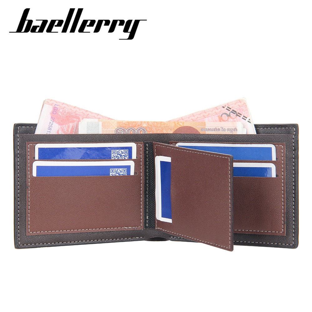 BAELLERRY DR072 Dompet Pria Bahan Kulit PU Leather Premium WATCHKITE WKOS