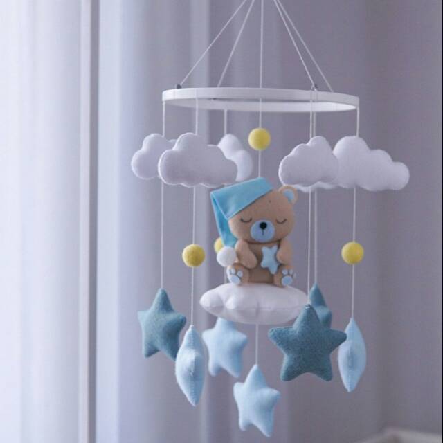 Mainan gantung box bayi baby mobile musical mobile