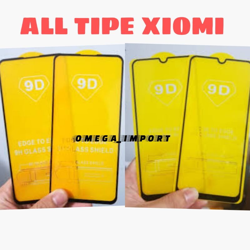 (OM) TG TEMPERGLASS FULL NONPACK XIOMI 4A/6A/7A/8A/9A/9C/NOTE9PRO/NOTE10PRO