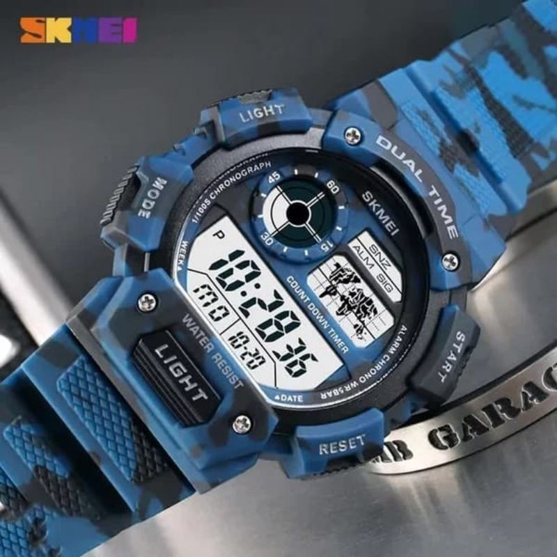 JAM TANGAN PRIA SKMEI ORIGINAL 1723 CAMO ARMY DORENG WATERRESIST 50M