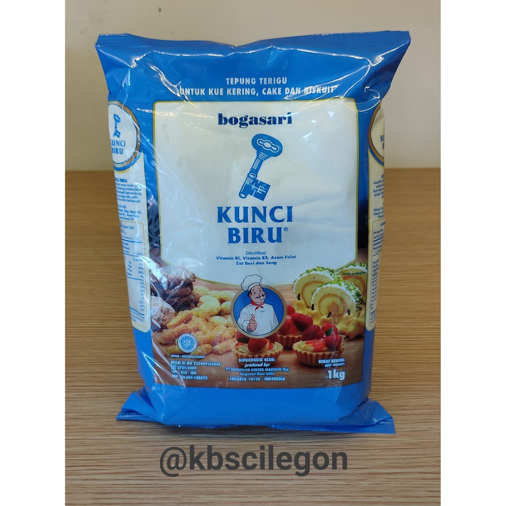 

Tepung Terigu Kunci Biru Bogasari 1kg