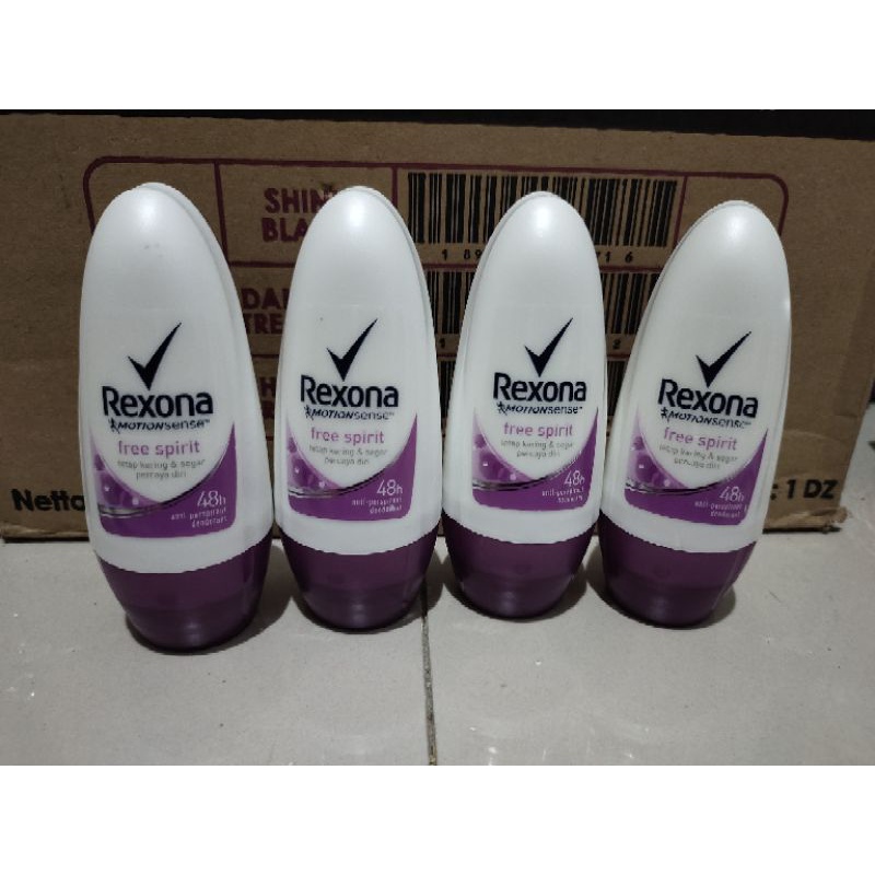 Jual Rexona Deodorant Roll On Free Spirit 45ml Ungu Shopee Indonesia