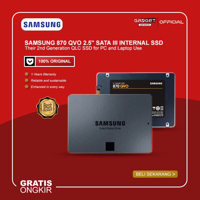 Samsung SSD 870 QVO Sata III 2.5&quot; Internal SSD 250GB/500GB/1TB/2TB/4TB