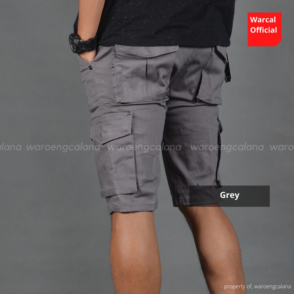 Malmo Celana Pendek Cargo Grey Pria