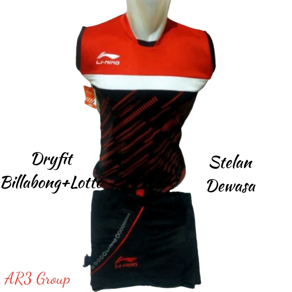 Stelan olahraga pria/wanita baju badminton baju bulutangkis baju volly olahraga motif terbaru