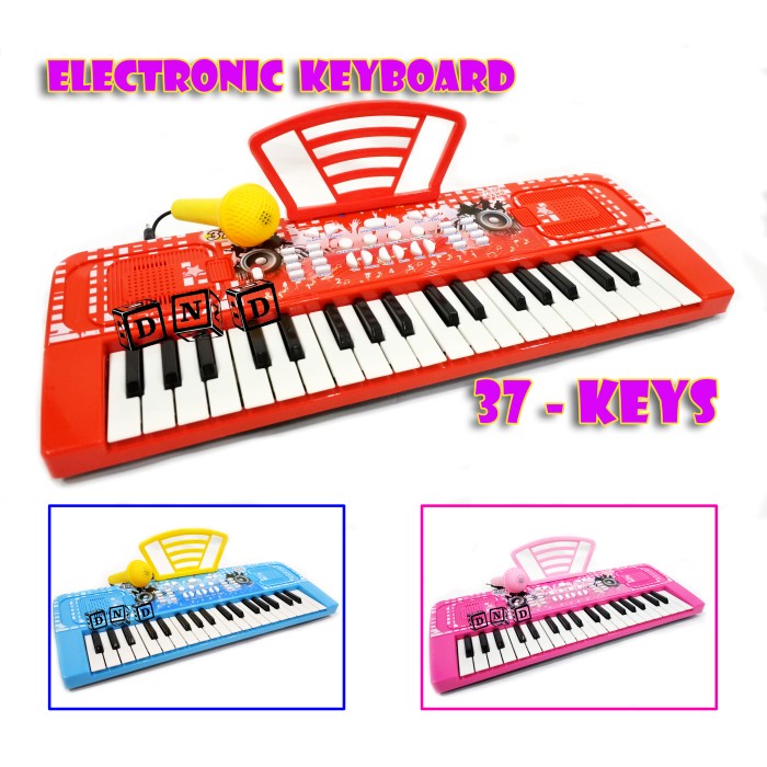 Mainan Electronic Keyboard 37 Key Organ Piano Microphone