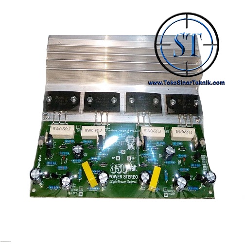 Kit PA. 450W UX-450 Stereo FULL RANGE for Mid High Power Aktif Ampli Transistor 1216/2922 Plus Heatsink