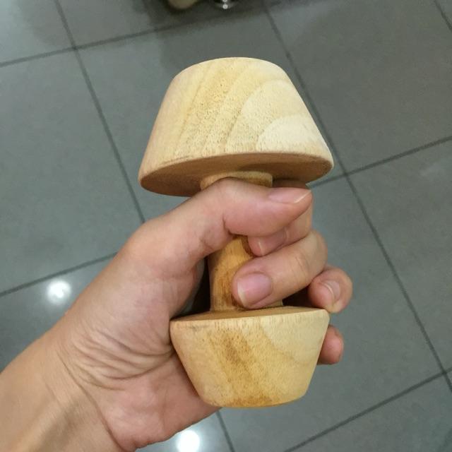 Pie Pusher / Puncher Kayu Alat Bantu Penekan / Tekanan Adonan Cetakan Kulit Kue Pai 11 Cm