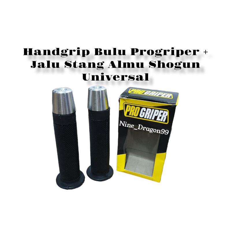 Paket Murah 2 In 1 Handgrip Grip Bulu Progriper + Jalu Stang Almu Shogun Universal