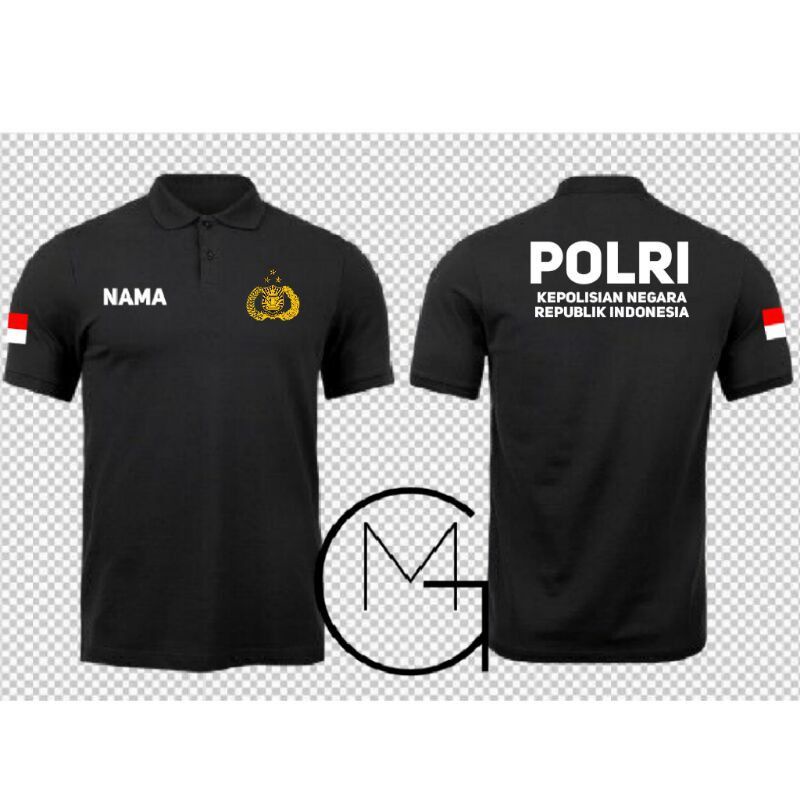 KAOS BAJU POLO POLISI RESKRIM POLRI LENGAN PENDEK