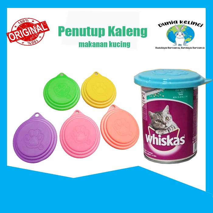 PENUTUP KALENG MAKANAN KUCING TUTUP PAKAN KUCING WHISKAS WET FOOD