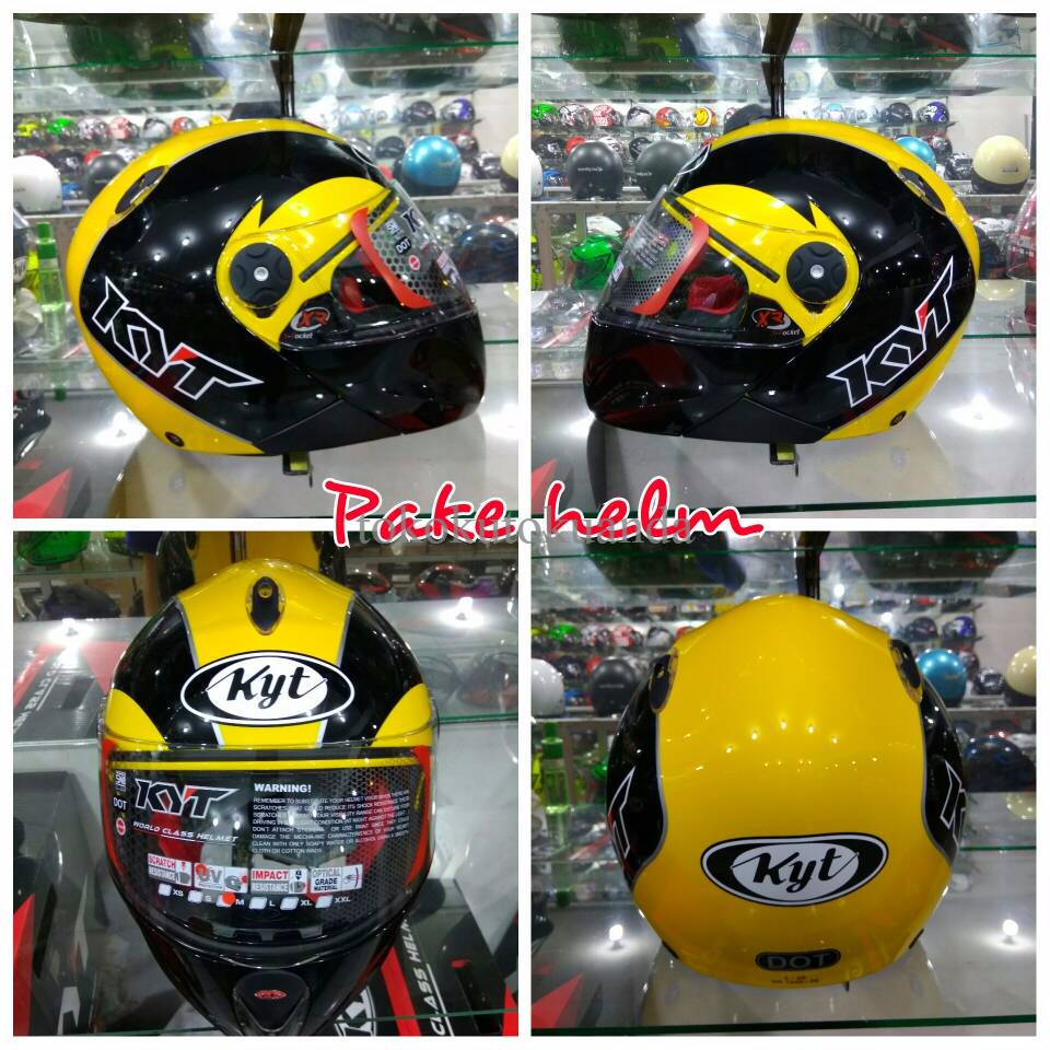 HELM KYT ROCKET HELM KYT FULL FACE RETRO CRYMSON