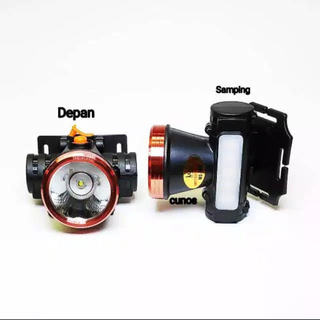 Head Lamp / Senter Kepala 20 Watt plus LED Samping MS 167 Senter Heart lamp Camping Outdoor