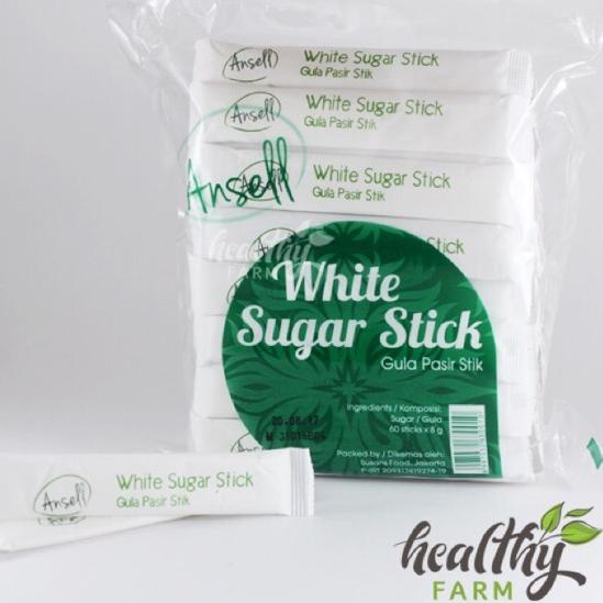 

Update! Ansell White Sugar Stick / Gula Pasir Stik / Gula sachet 60s