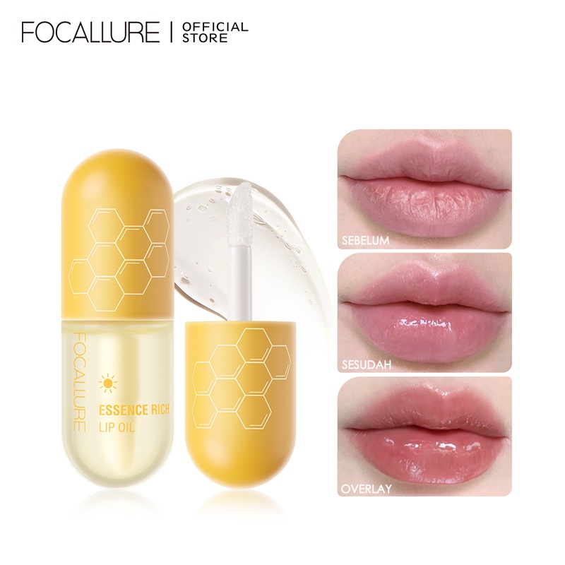FOCALLURE Moisturizing Lip Oil Lip Balm Soften Repaired Multi-uses Waterproof Lip care