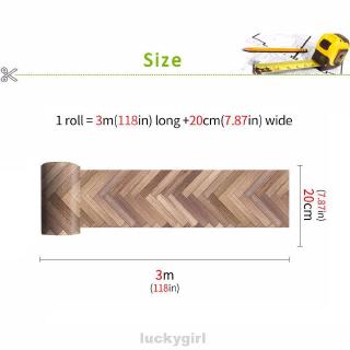 Stiker Lantai  Bahan  Mudah Dilepas Gambar Tekstur Kayu  