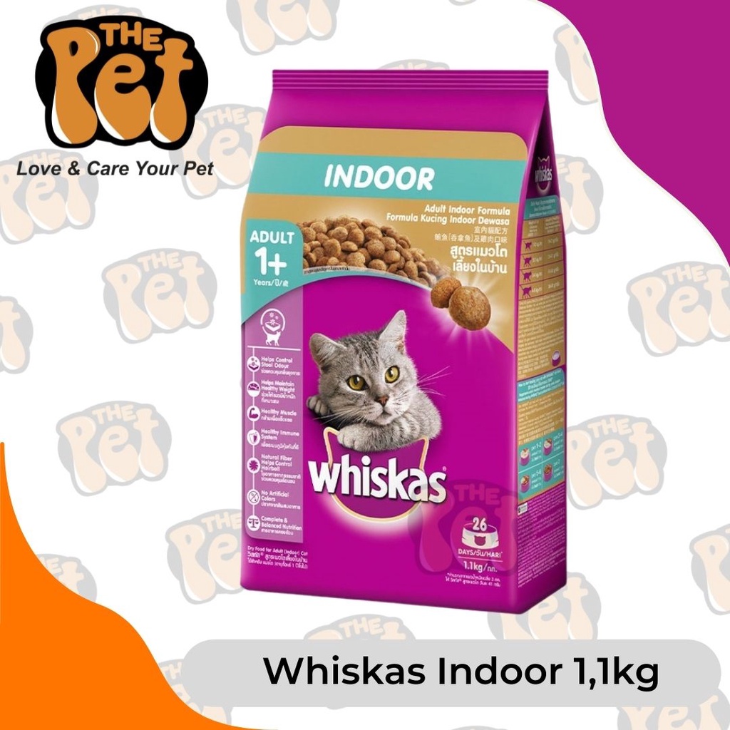 Whiskas Indoor 1.1Kg