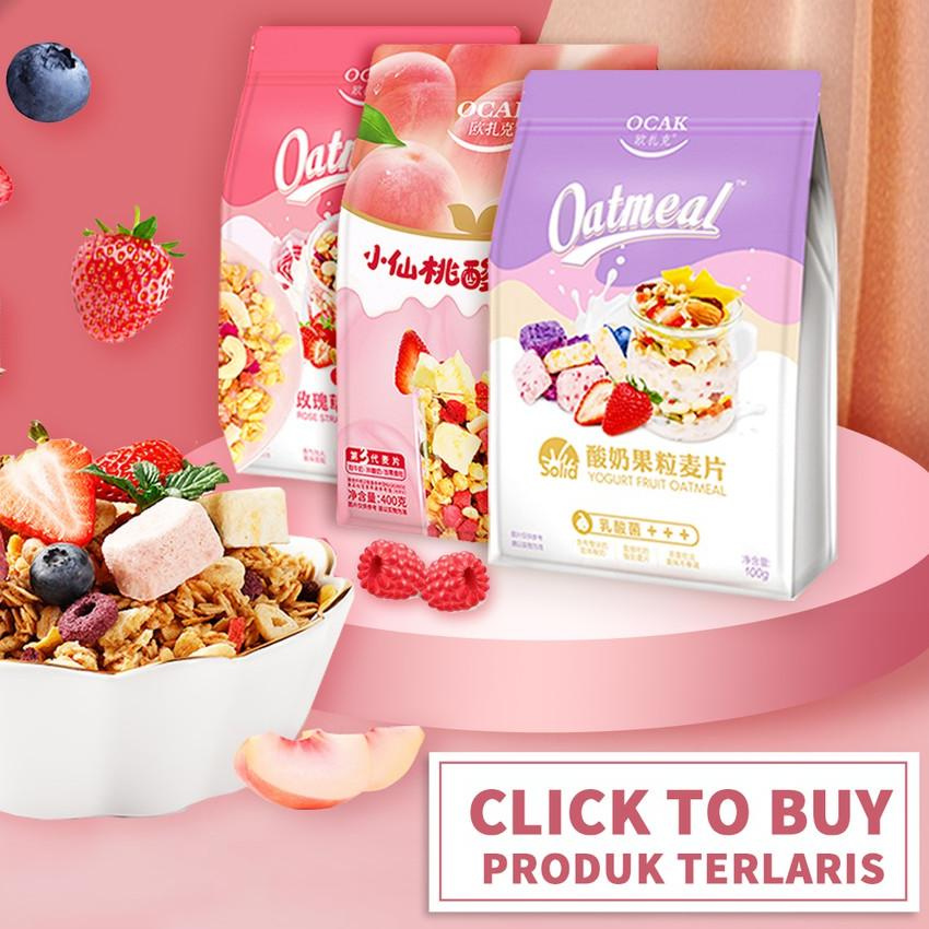 

Terlaris!! Yogurt fruit cereal oatmeal /Ocak Oatmeal / sereal / sereal buah sehat LY4'