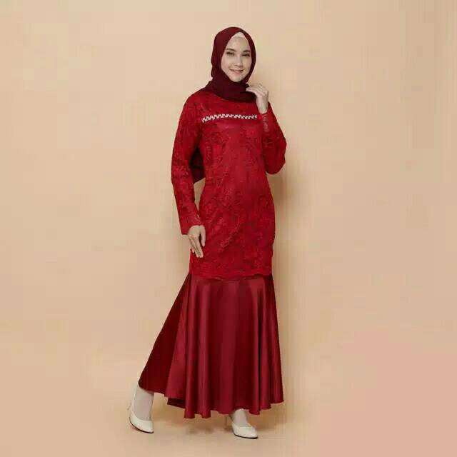 Batik permata - Gaun brokat duyung kebaya modern kebaya brukat gamis brukat